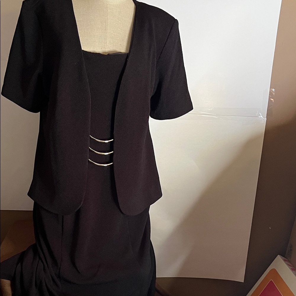 😄Faux 2 piece maxi dress Scarlett 18 black